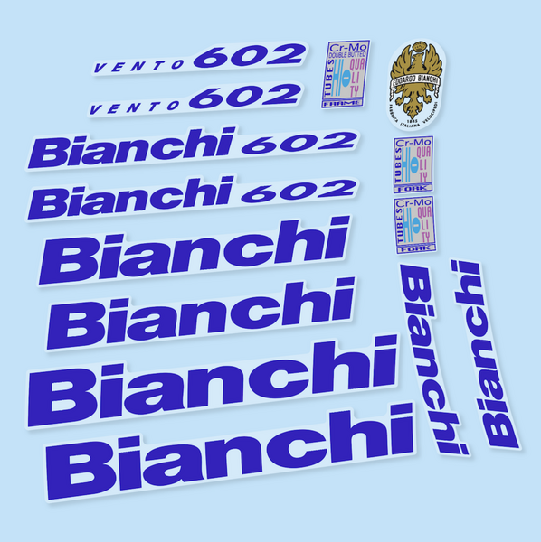 Bianchi 602 pegatinas vinilo adhesivo bici clásica