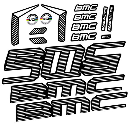 Pegatinas para Cuadro BMC Road Machine 01 FIVE Endurance 2022 en vinilo adhesivo stickers graphics calcas adesivi autocollants