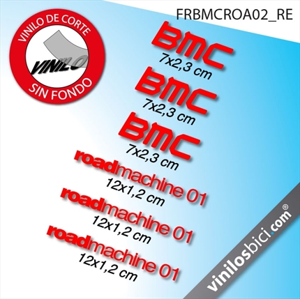BMC road machine 01 vinilos adhesivos para cuadro