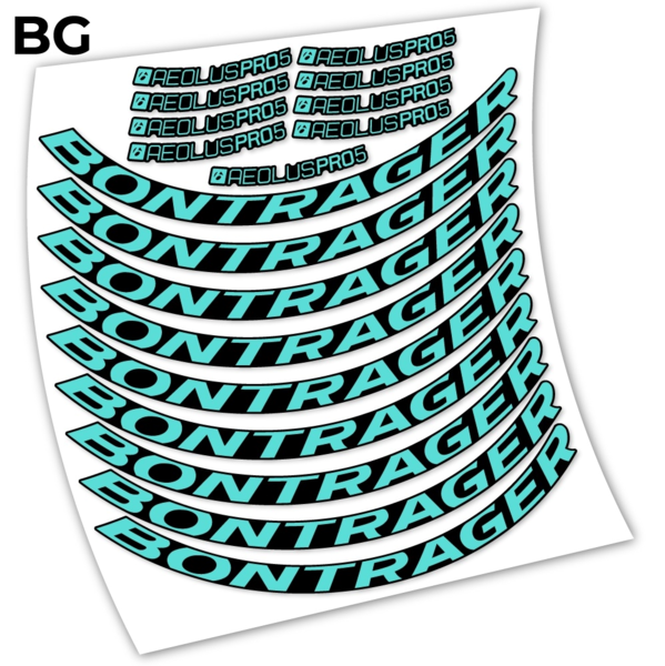Bontrager Aeolous Pro 5 Disc Pegatinas en vinilo adhesivo llanta (2)