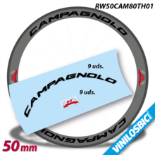 Campagnolo bullet 50mm del 80th aniversario, pegatinas vinilo adhesivo