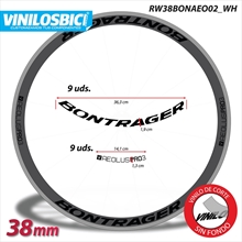 Bontrager Aeolus Pro 3 (Vinilo de corte Sin fondo) pegatinas vinilo adhesivo llantas