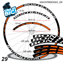 Bontrager vinilos adhesivos llanta 29"