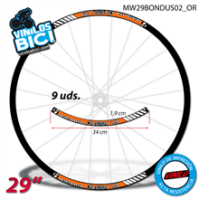 Bontrager Duster vinilos adhesivos llanta 29"