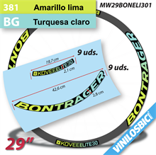 Bontrager Kovee Elite 30, pegatinas vinilo adhesivo