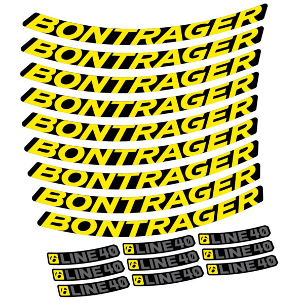 Bontrager Line 40 Pegatinas en vinilo adhesivo Llanta MTB (3)