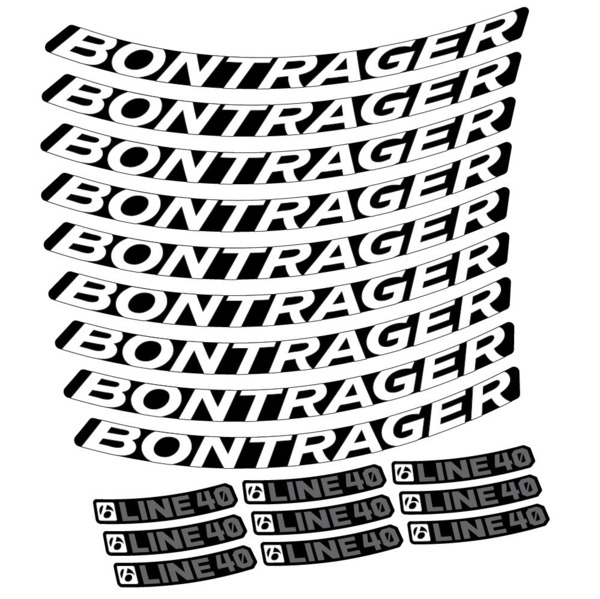 Bontrager Line 40 Pegatinas en vinilo adhesivo Llanta MTB (6)