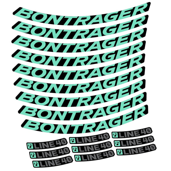 Bontrager Line 40 Pegatinas en vinilo adhesivo Llanta MTB (9)
