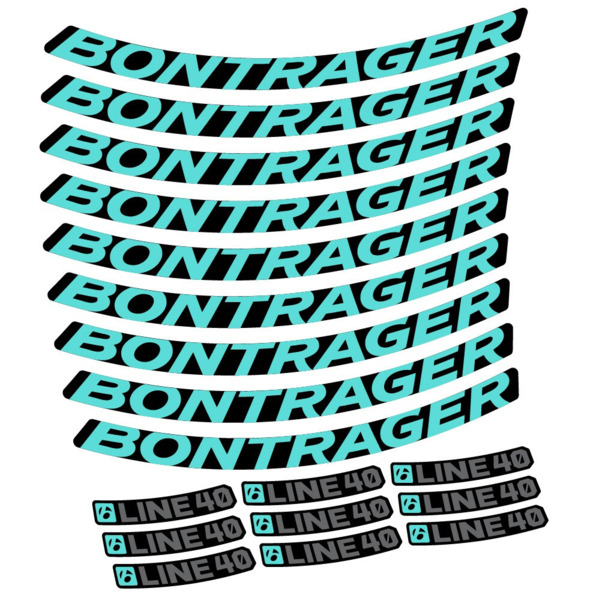 Bontrager Line 40 Pegatinas en vinilo adhesivo Llanta MTB (22)