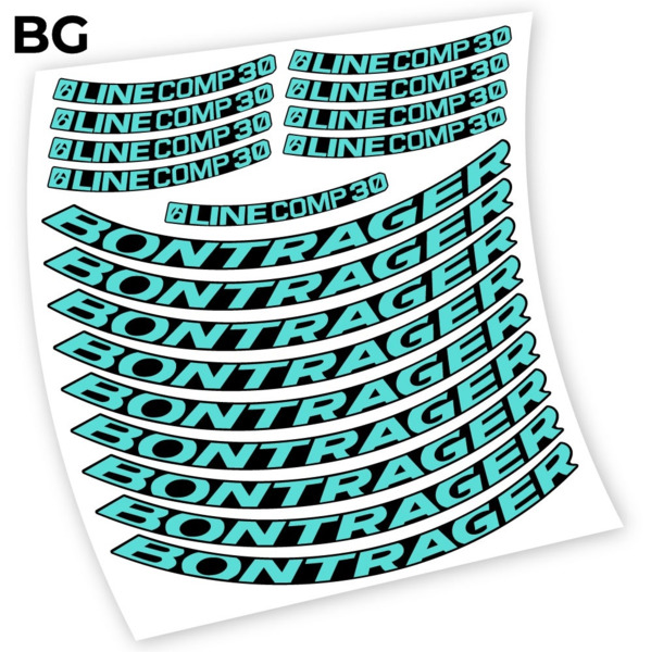 Bontrager Line Comp 30 Pegatinas en vinilo adhesivo llanta (2)