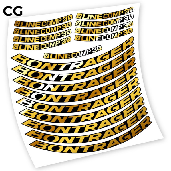 Bontrager Line Comp 30 Pegatinas en vinilo adhesivo llanta (5)