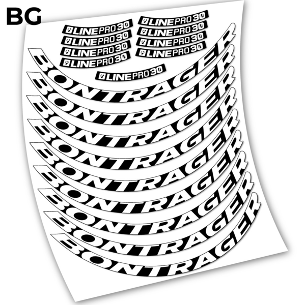 Bontrager Line Pro 30 pegatinas vinilo adhesivo llanta 29" (2)
