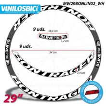 Bontrager Line Pro 30 pegatinas vinilo adhesivo llanta 29"
