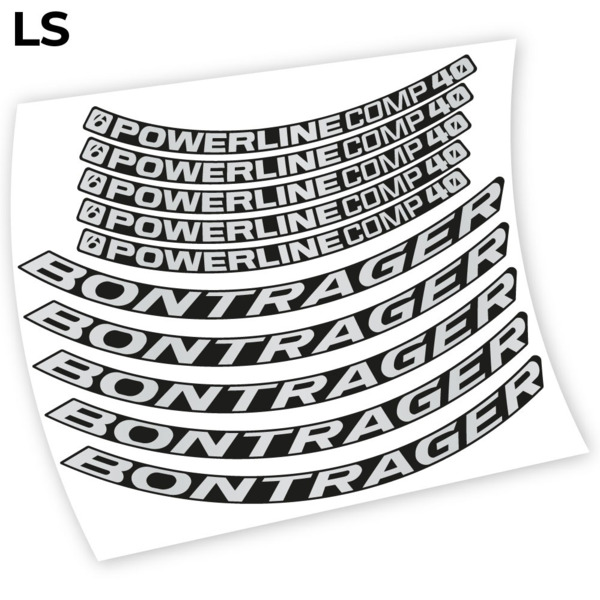 Bontrager Powerline Comp 40 Pegatinas en vinilo adhesivo llanta (10)