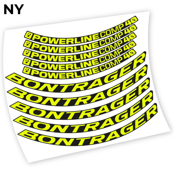 Bontrager Powerline Comp 40 Pegatinas en vinilo adhesivo llanta (16)