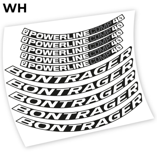 Bontrager Powerline Comp 40 Pegatinas en vinilo adhesivo llanta (21)