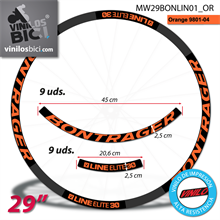 Bontrager Line Elite 30 pegatinas vinilo adhesivo llanta 29"