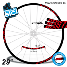 Bontrager vinilos adhesivos para llantas 29"