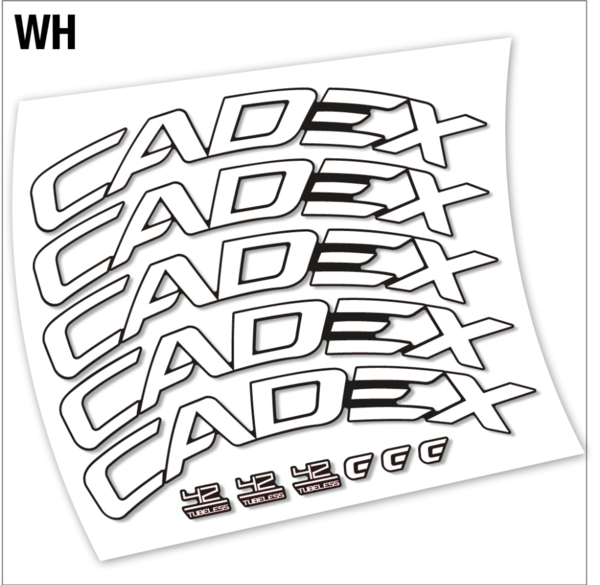 Cadex 42 Tubeless Disco pegatinas en vinilo adhesivo llantas freno disco (1)