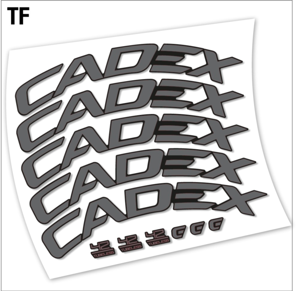 Cadex 42 Tubeless Disco pegatinas en vinilo adhesivo llantas freno disco (2)