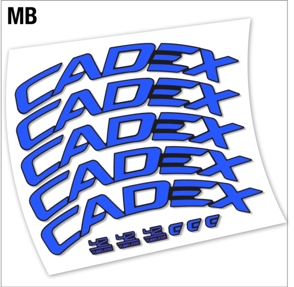 Cadex 42 Tubeless Disco pegatinas en vinilo adhesivo llantas freno disco (11)