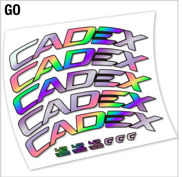 Cadex 42 Tubeless Disco pegatinas en vinilo adhesivo llantas freno disco (13)