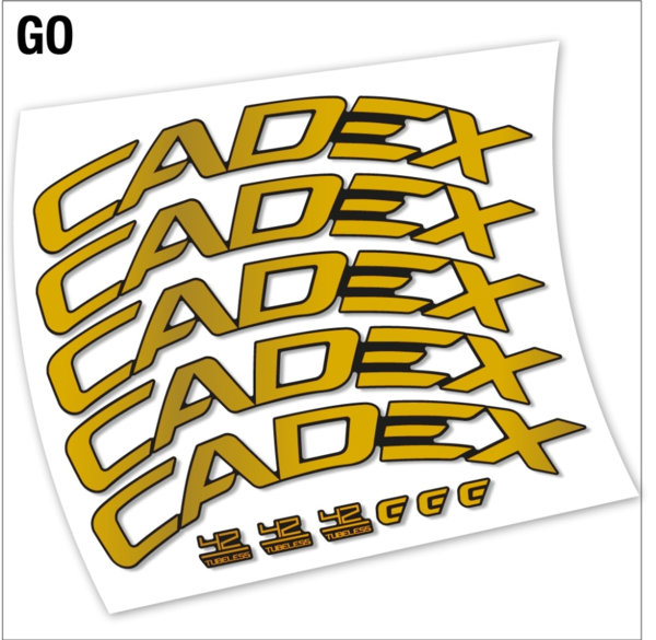 Cadex 42 Tubeless Disco pegatinas en vinilo adhesivo llantas freno disco (14)