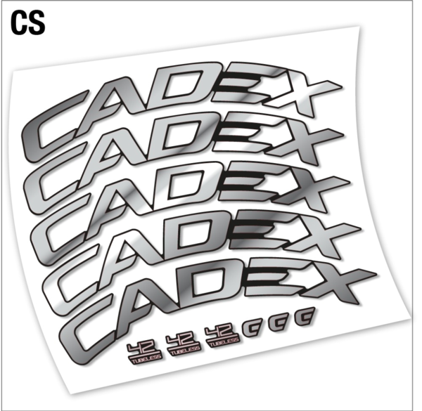Cadex 42 Tubeless Disco pegatinas en vinilo adhesivo llantas freno disco (16)