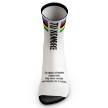 Comprar calcetines técnicos deportivos personalizados con nombre – Transpirables y cómodos – Par unisex para ciclismo o running