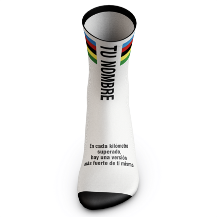 Comprar calcetines técnicos deportivos personalizados con nombre – Transpirables y cómodos – Par unisex para ciclismo o running
