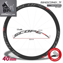 Scope R4 pegatinas vinilo adhesivo llanta 40mm