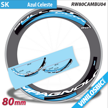Campagnolo Bullet Ultra pegatinas en vinilo adhesivo llantas perfil 80