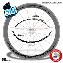 Campagnolo bullet ultra, vinilos adhesivos llanta perfil 50mm