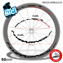 Campagnolo bullet ultra, vinilos adhesivos llanta perfil 50mm