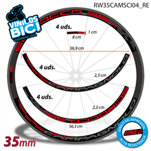 Campagnolo Scirocco vinilos llanta perfil 35mm