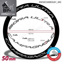 Campagnolo Bora Ultra 50, pegatinas vinilo adhesivo