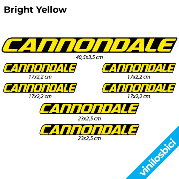 Cannondale Pegatinas en vinilo adhesivo Cuadro (4)