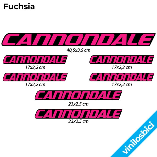 Cannondale Pegatinas en vinilo adhesivo Cuadro (8)