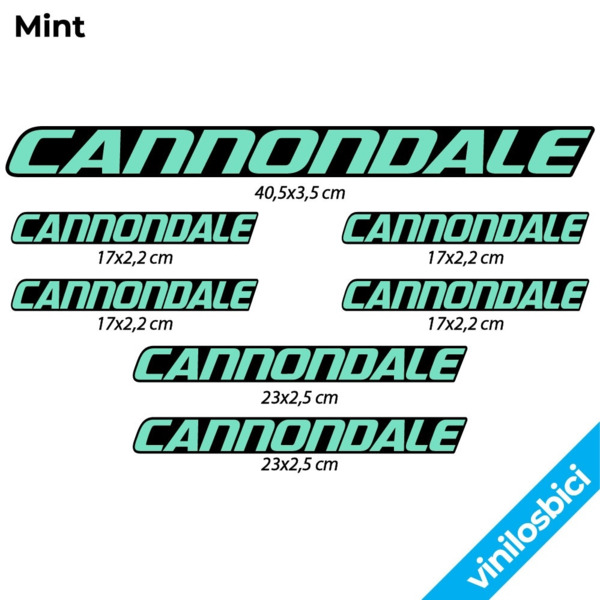 Cannondale Pegatinas en vinilo adhesivo Cuadro (13)