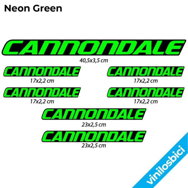 Cannondale Pegatinas en vinilo adhesivo Cuadro (14)