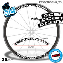 Cannondale vinilos adhesivos llantas perfil 35mm