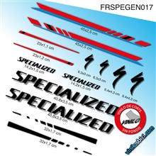 Pegatinas en vinilo adhesivo compatibles con cuadro de bici Specialized
