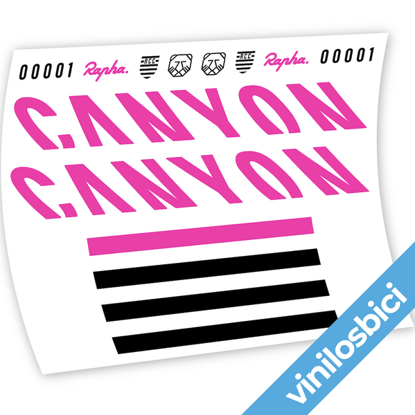 Canyon Rapha Edición Limitada, pegatinas en vinilo adhesivo