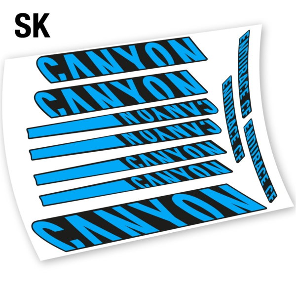 Canyon Endurace CF 8.0 2015 pegatinas en vinilo adhesivo (3)