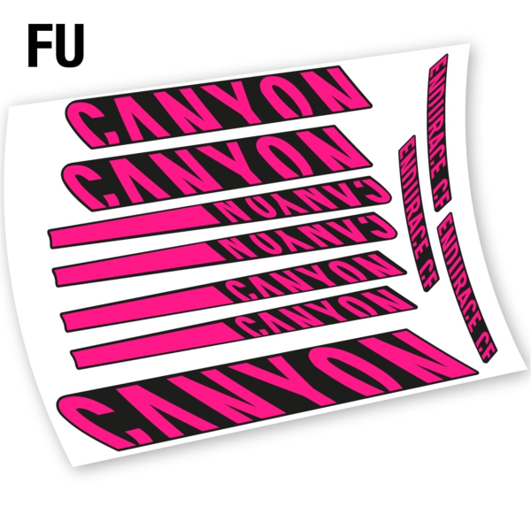 Canyon Endurace CF 8.0 2015 pegatinas en vinilo adhesivo (15)
