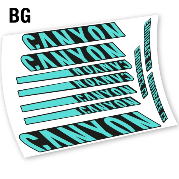 Canyon Endurace CF 8.0 2015 pegatinas en vinilo adhesivo (19)
