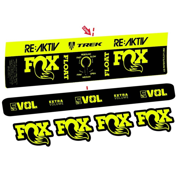 Compatible Amortiguador Fox Float Reactiv Trek Pegatinas en vinilo adhesivo (1)
