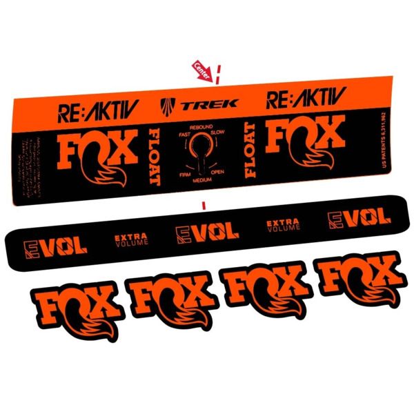 Compatible Amortiguador Fox Float Reactiv Trek Pegatinas en vinilo adhesivo (10)