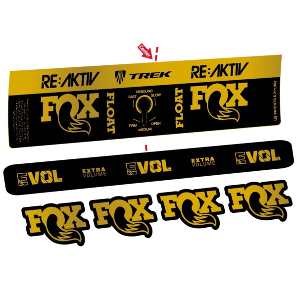 Compatible Amortiguador Fox Float Reactiv Trek Pegatinas en vinilo adhesivo (13)