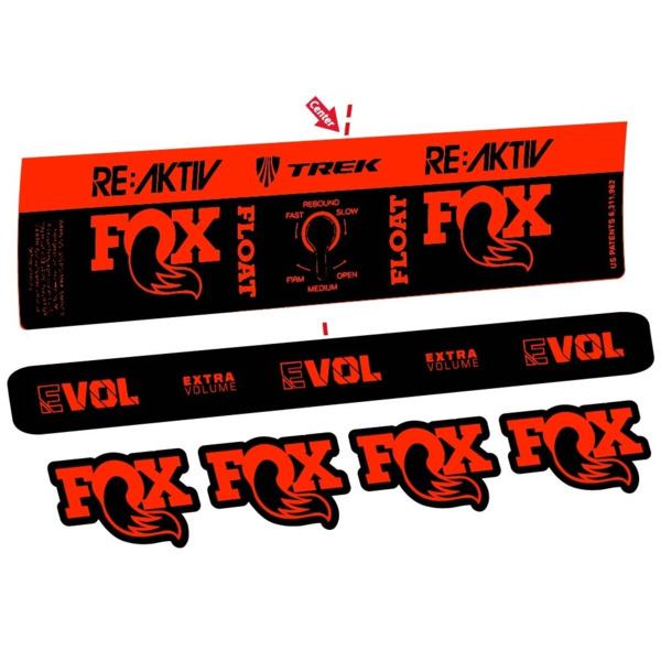 Compatible Amortiguador Fox Float Reactiv Trek Pegatinas en vinilo adhesivo (18)